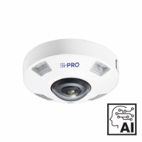 i-PRO - 12MP - Outdoor - 360 Fisheye -IR- Edge AI 