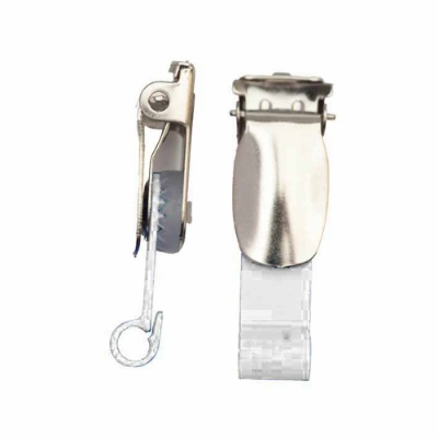 Clip with hook for card holders - White