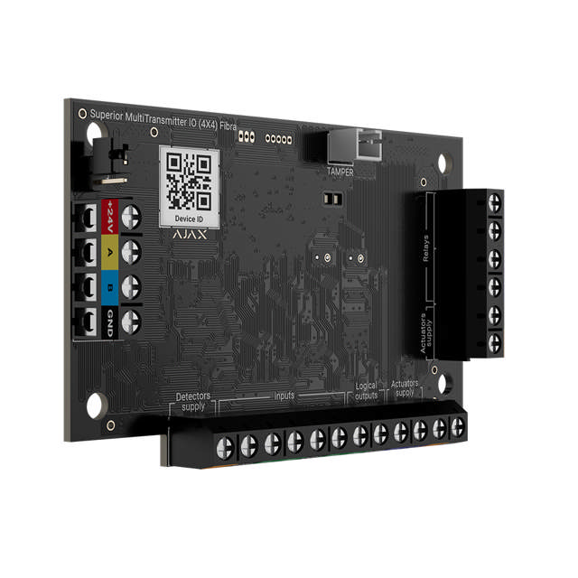 Ajax Superior MultiTransmitter IO 4x4 - Fibra - Black