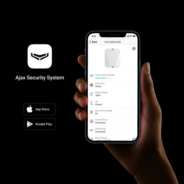 Ajax Superior Hub Hybrid 4G - White