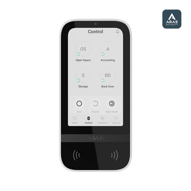 Ajax KeyPad TouchScreen - ARAS Line - white