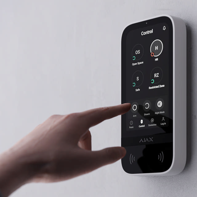 Ajax KeyPad TouchScreen - ARAS Line - white