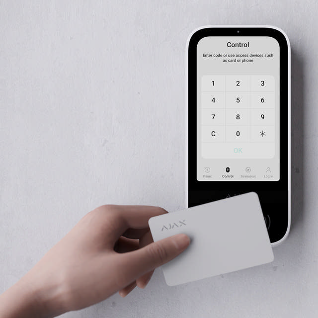 Ajax KeyPad TouchScreen - ARAS Line - white