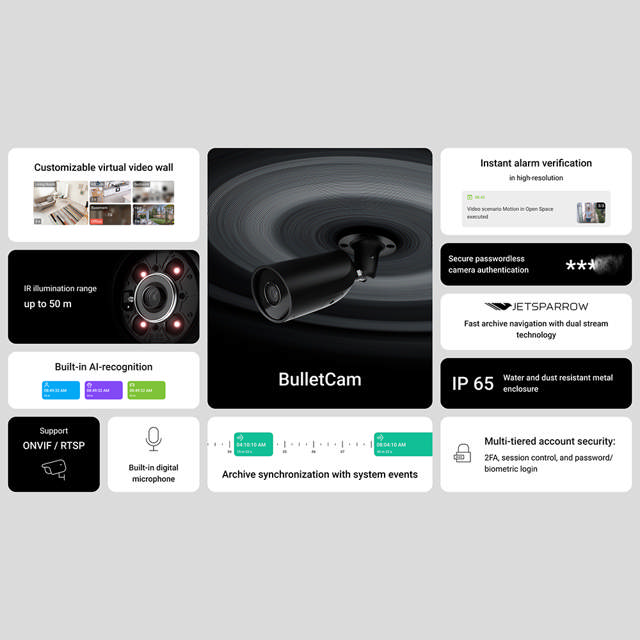 Ajax BulletCam (5MP 2,8mm) - Black