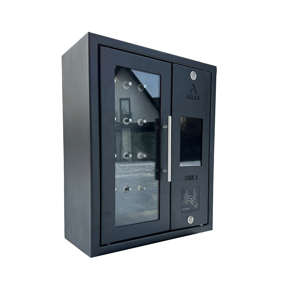 ARAS Nøgleskab - 12 keys - inkl. kortlæser - 55x45