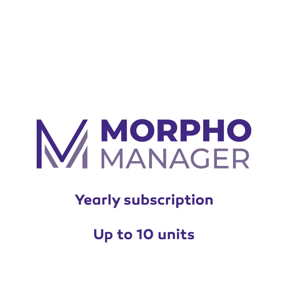 Yearly subscription - Morpho Manager - up to 10 units