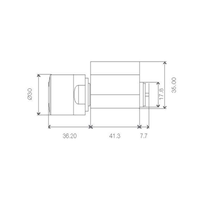 SI - Mekanisk Cylinder - Sca. Oval