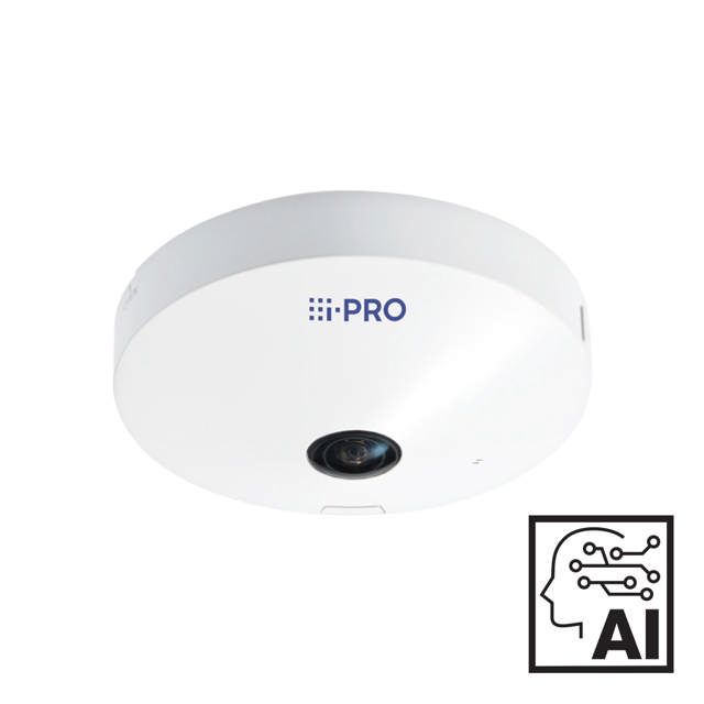i-PRO - 12MP - Indoor - 360 Fisheye - AI engine Wh