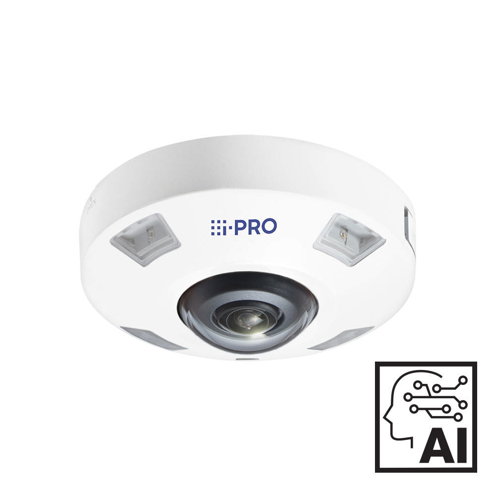 i-PRO - 12MP - Outdoor - 360 Fisheye -IR- Edge AI