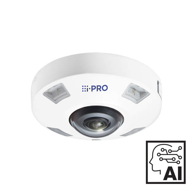 i-PRO - 12MP - Outdoor - 360 Fisheye -IR- Edge AI