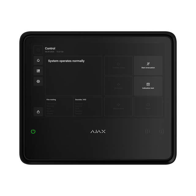 Ajax EN54 Fire Hub - Black