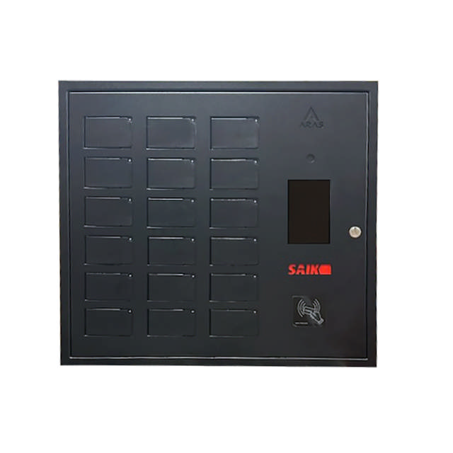 ARAS Nøgleskab - 18 Boxes - inkl. kortlæser - 75x51