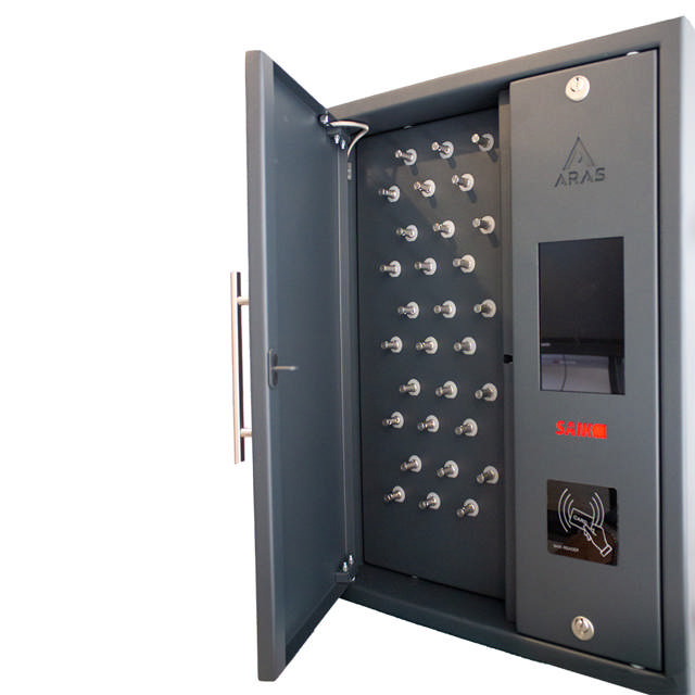 ARAS Nøgleskab - 30 keys - inkl. kortlæser - 65x51